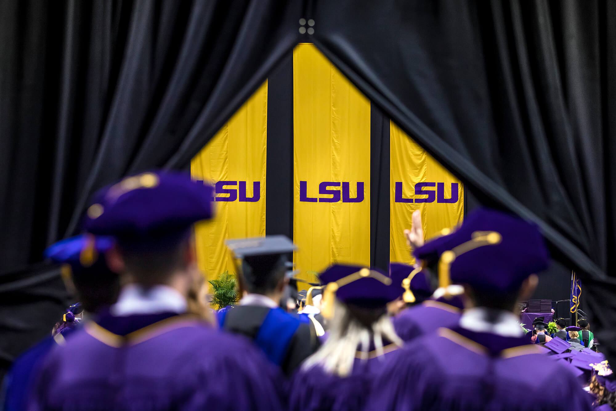 Students at graduation
